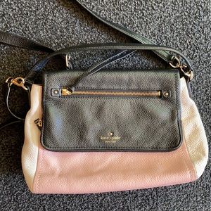 Kate Spade Crossbody Purse: black & light pink